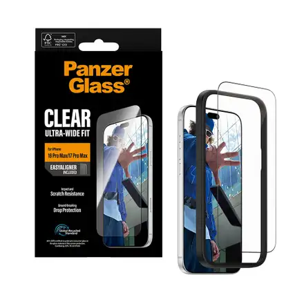 PanzerGlass ochranné sklo UWF pre iPhone 18 Pro Max - Black Frame