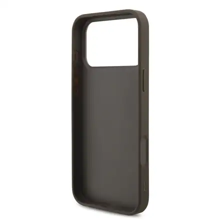 Guess PU 4G Metal Logo kryt iPhone 18 Pro Max hnedá