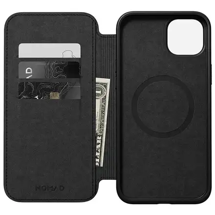 Nomad puzdro Modern Leather Folio Magsafe pre iPhone 15 Plus - Black