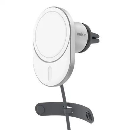 Belkin Boost Charge Pro Magnetic Wireless Car Charger with Qi2 15W - Gray