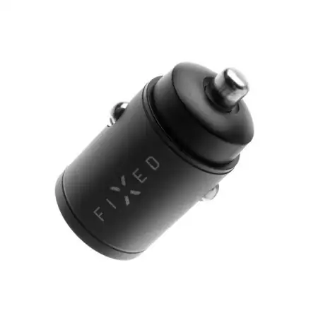 FIXED Autonabíjačka s USB-C a USB-A výstupom, PD30W - čierna