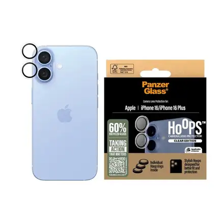 PanzerGlass ochranné sklo Hoops pre iPhone 16/16 Plus - Clear