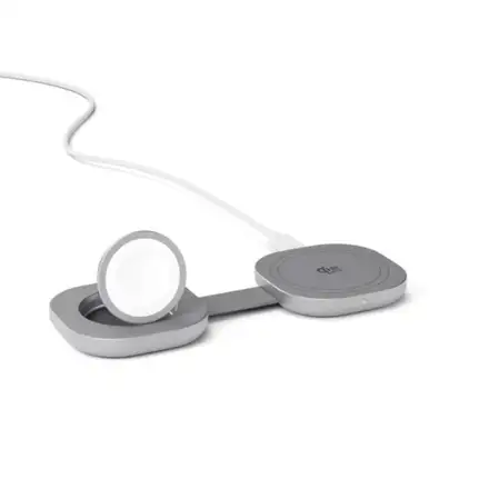 Epico UltraBase Qi2 25W 2in1 Fold Metal Mag+ Wireless Charger EF35 - silver