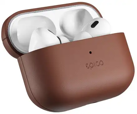 Epico Leather Case pre Airpods Pro 3 - hnedá