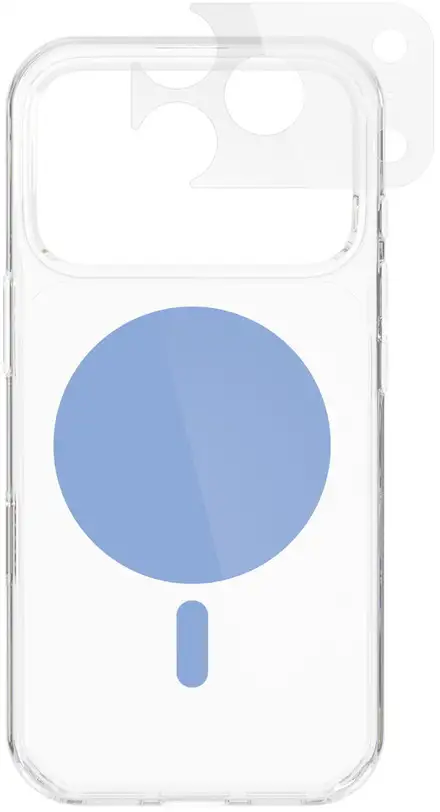 Epico Dot Mag+ Case iPhone 17 Pro Max/18 Pro Max Qi2 & MagSafe Compatible - light blue (crossbody ready & camera island protector)