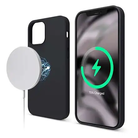 Elago kryt Silicone Case Magsafe pre iPhone 12/12 Pro - Black