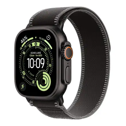 Apple Watch Ultra 3 GPS + Cellular 49mm Čierny titán s čiernym trailovým ťahom - M/L *Rozbalený*