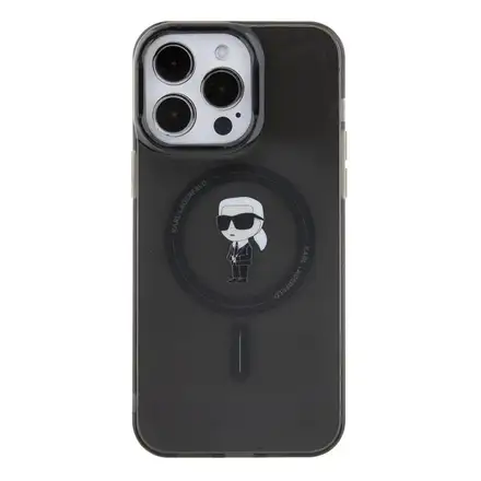 Karl Lagerfeld IML Ikonik MagSafe kryt iPhone 15 Pro Max čierny