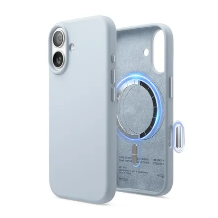 Elago kryt Silicone Case Magsafe Camera Control pre iPhone 17 - Light Blue
