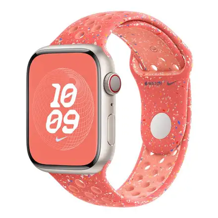 Apple Watch 45mm Magic Ember Nike Sport Band - M/L *Rozbalený*