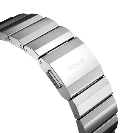 Nomad remienok pre Apple Watch 44-49 mm - Steel Band/Silver Hardware