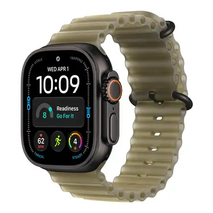 Apple Watch 49mm Translucent Kelp Ocean Band Extension - Black Titanium Finish