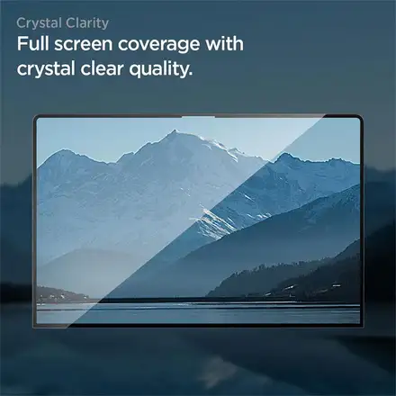 Spigen ochranné sklo Glas.tR Slim pre Macbook Air 15" M2/M3/M4 - Black Frame