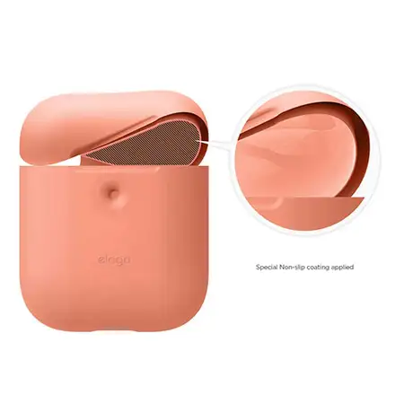 Elago Airpods 2 Silicone Case - Peach