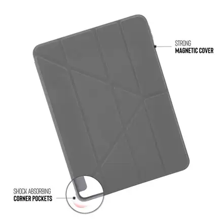 Pipetto puzdro Origami TPU Case pre iPad 10-11 Gen 2022/2025 - Grey