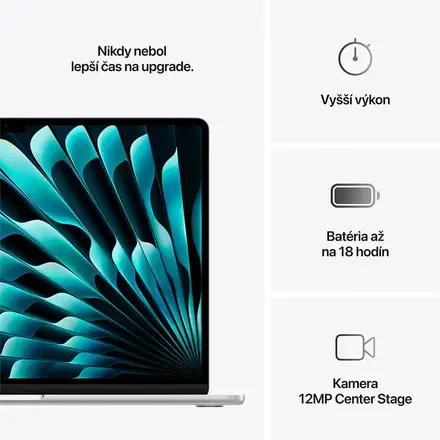 MacBook Air 15" Apple M4 10C CPU 10C GPU 16GB 512GB Strieborný SK