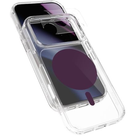 Epico Dot Mag+ Case iPhone 17 Pro/18 Pro Qi2 & MagSafe Compatible - dark purple (crossbody ready & camera island protect