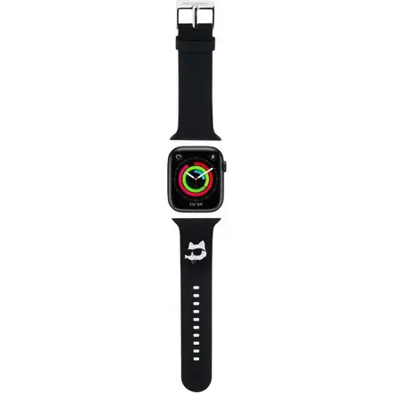 Karl Lagerfeld Choupette Head NFT Remienok pre Apple Watch 38/40/41 čierny