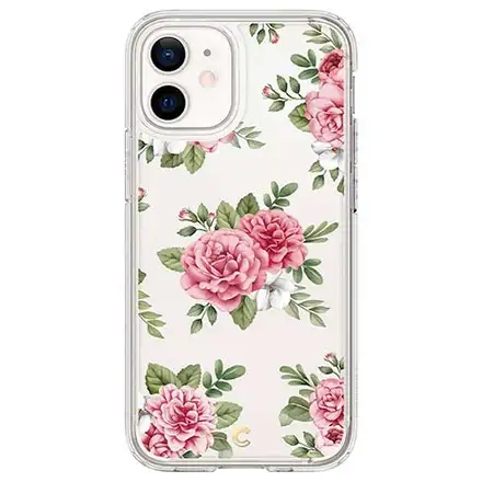 Spigen kryt Cecile pre iPhone 12 mini - Pink Floral