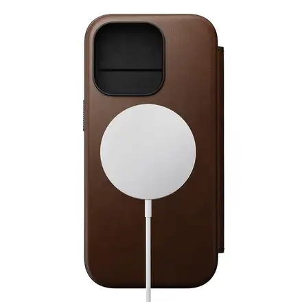 Nomad puzdro Modern Leather Folio Magsafe pre iPhone 16 Pro - Brown