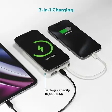Epico UltraPack 10000mAh Mag+ bezdrôtová powerbanka EM67 - šedá