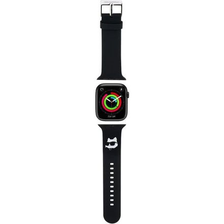 Karl Lagerfeld Choupette Head NFT Remienok pre Apple Watch 38/40/41 čierny