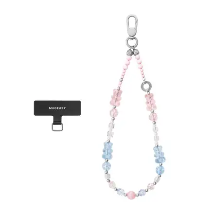 SwitchEasy Beaded Wrist Strap + Strap Card - Bear Bliss