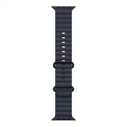 Apple Watch 49mm Navy Ocean Band - Black Titanium Finish