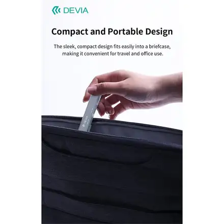 Devia USB-C Hub Lite 4 in 1 EC707 - Deep Gray