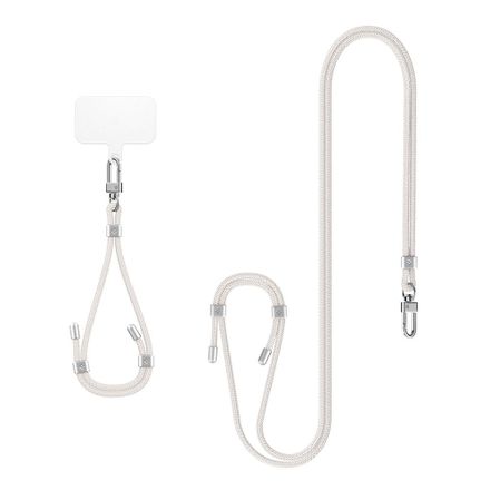 Spigen Cross Body Strap + Wrist Strap - Pearl White