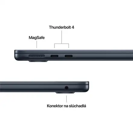 MacBook Air 13" Apple M4 10C CPU 8C GPU 16GB 256GB Polnočný SK *Rozbalený*