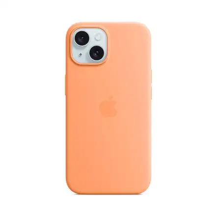 iPhone 15 Silicone Case with MagSafe - Orange Sorbet *Rozbalený*