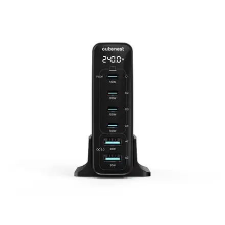 Cubenest S6D0 PD 3.1 GaN Adaptér 240W - čierna