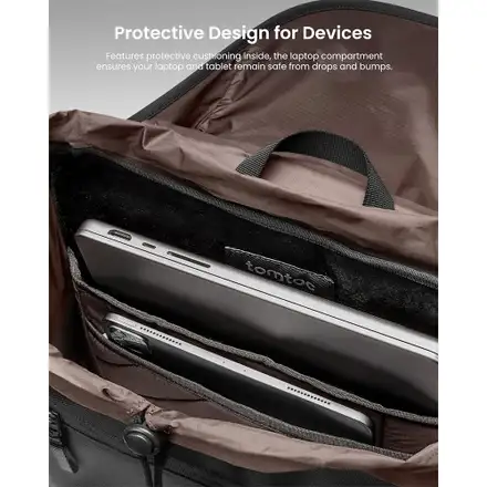 TomToc batoh Vintpack TA1 22L - Dark