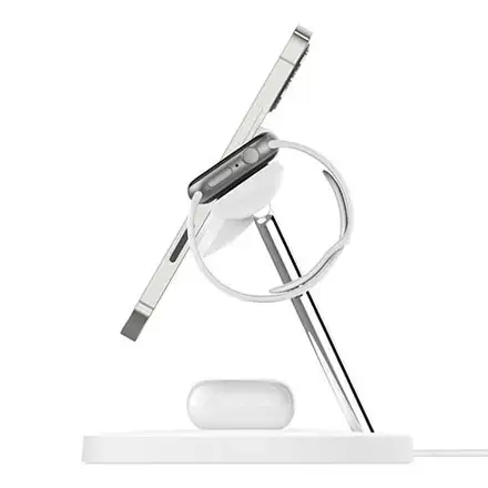 Belkin Boost Charge Pro 3-in-1 Wireless Charger with Magsafe 15W - White *Vystavený*