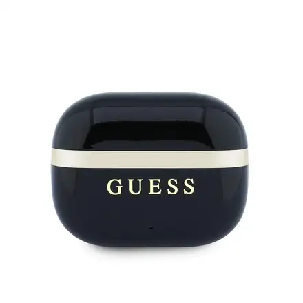 Guess Gold Line Glossy Finish TWS Bezdrôtové Slúchadlá čierne