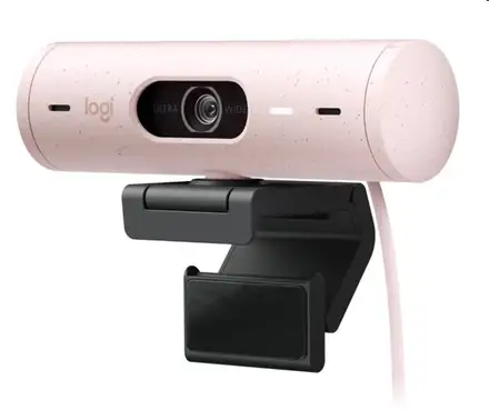Logitech BRIO 500 - webcam, Full HD - ružová