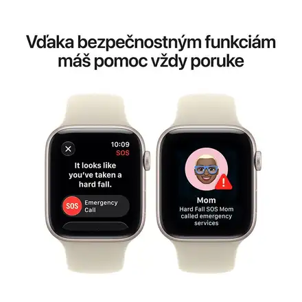 Apple Watch SE 3 GPS 44mm Midnight Aluminium Case with Navy Blue Sport Band - S/M