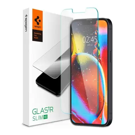 Spigen ochranné sklo GLAS.tR Slim HD pre iPhone 16e/14/13/13 Pro - Clear