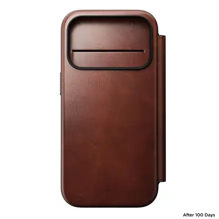 Nomad puzdro Modern Leather Folio Magsafe Horween pre iPhone 17 Pro - Olde Dublin