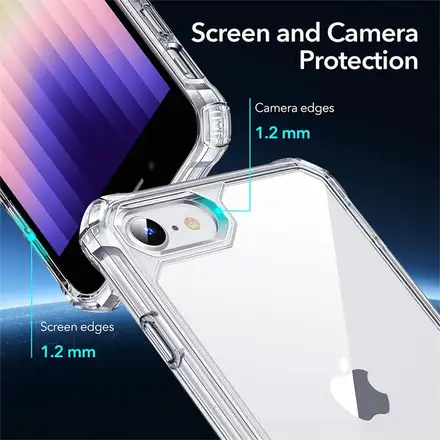 ESR kryt Air Armor Case pre iPhone 7/8/SE 2020/2022 - Clear Black