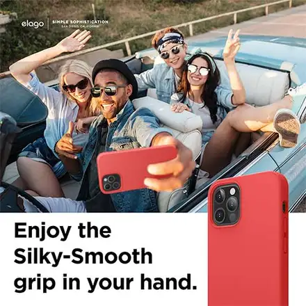 Elago kryt Silicone Case pre iPhone 12/12 Pro - Red