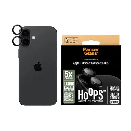 PanzerGlass ochranné sklo Hoops pre iPhone 16/16 Plus - Ceramic