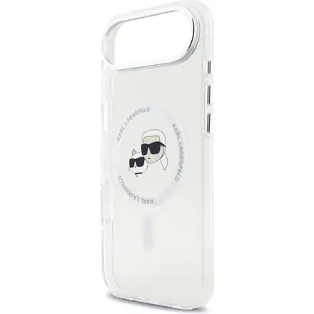 Karl Lagerfeld IML K&CH Heads Metal Frame MagSafe MagSafe kryt iPhone Air priehľadná