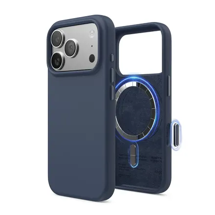 Elago kryt Silicone Case Magsafe Camera Control pre iPhone 17 Pro - Jean Indigo