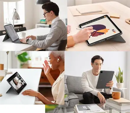 Logitech COMBO TOUCH pre iPad Pro 12.9"  (5. a 6. gen.) - šedá - UK