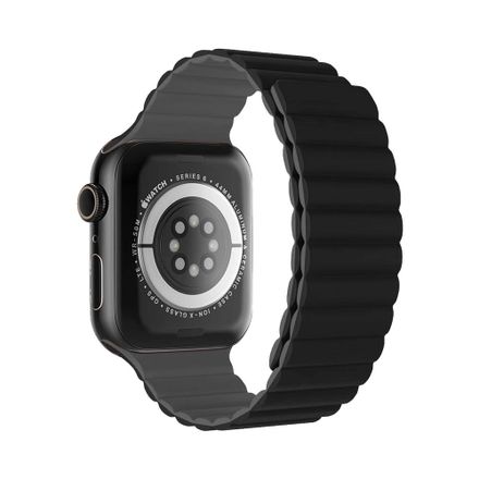 Devia remienok Nature Silicone Magnetic Watch Band 40/41/42mm - Black