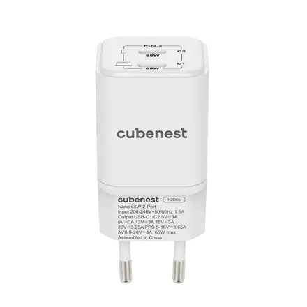 Cubenest PD Nano Adapter 65W - biela