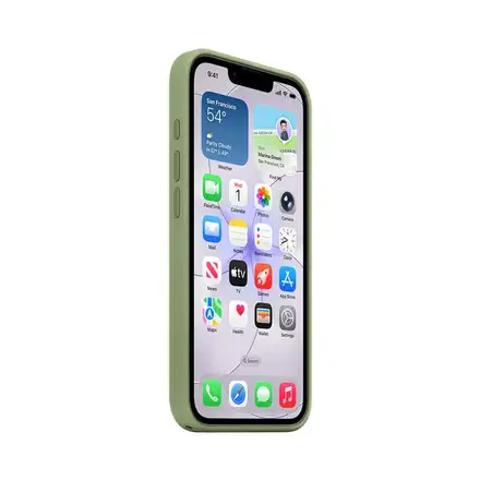 iPhone 17e Silicone Case with MagSafe – Svetlo machová