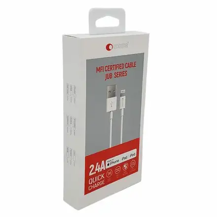 Comma kábel Jub Series USB to Lightning 1m - White